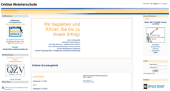 Desktop Screenshot of moodle.online-meisterschule.de