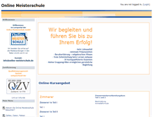 Tablet Screenshot of moodle.online-meisterschule.de